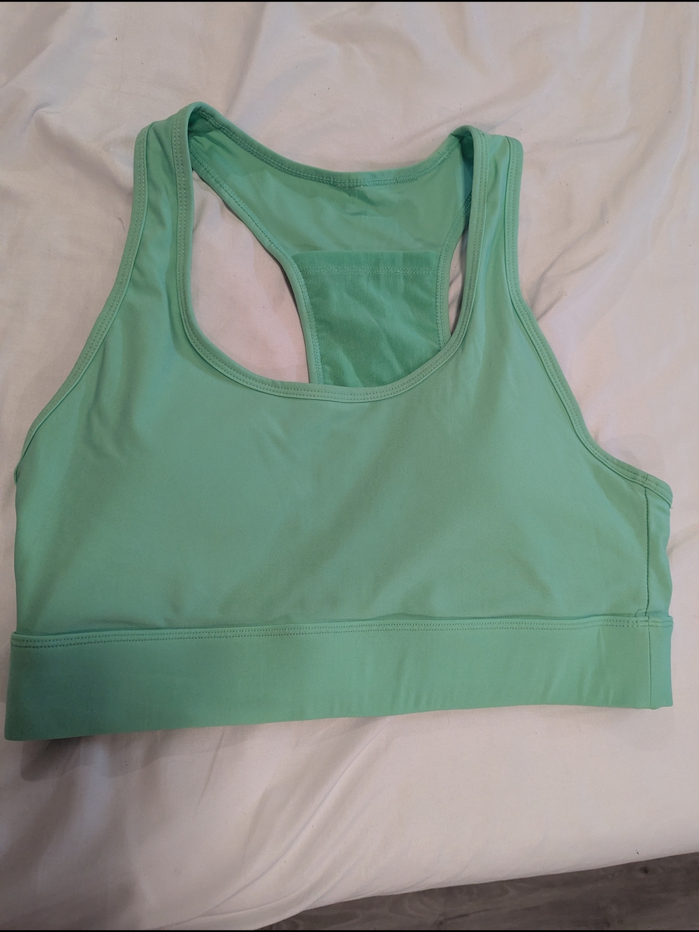 Fabletics Mint Green Racerback Sports Bra - Picture 2 of 6